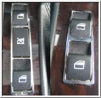 BLENDEN FÜ‹R SCHALTER EFH, EDELSTAHL, BMW E46 CABRIO