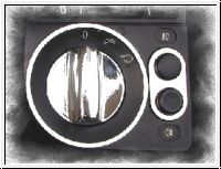 RING LICHTSCHALTER & BLENDE NSW, EDELSTAHL, BMW E36 Titan-Look