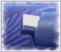 POLISHED ALUMINIUM HANDBRAKE BUTTON, SMART FORTWO