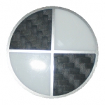 carbon corners selfadhesive, for rims with emblem 65mm diameter