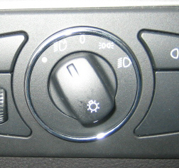 D BMW E60 E61 Chrom Ring für Lichtschalter Lichtschalterring Edelstahl poliert
