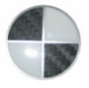 Carbon Ecken für BMW Emblem Motorhaube/Heckklappe 82mm